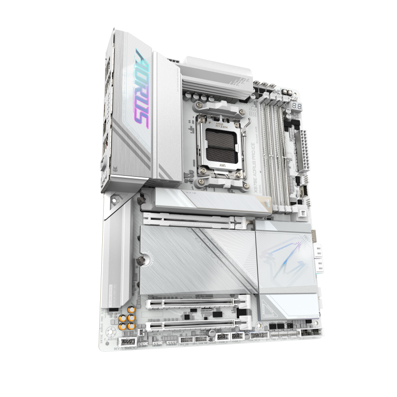 Дънна платка GIGABYTE X870E AORUS PRO ICE, Socket AM5 - Image 2