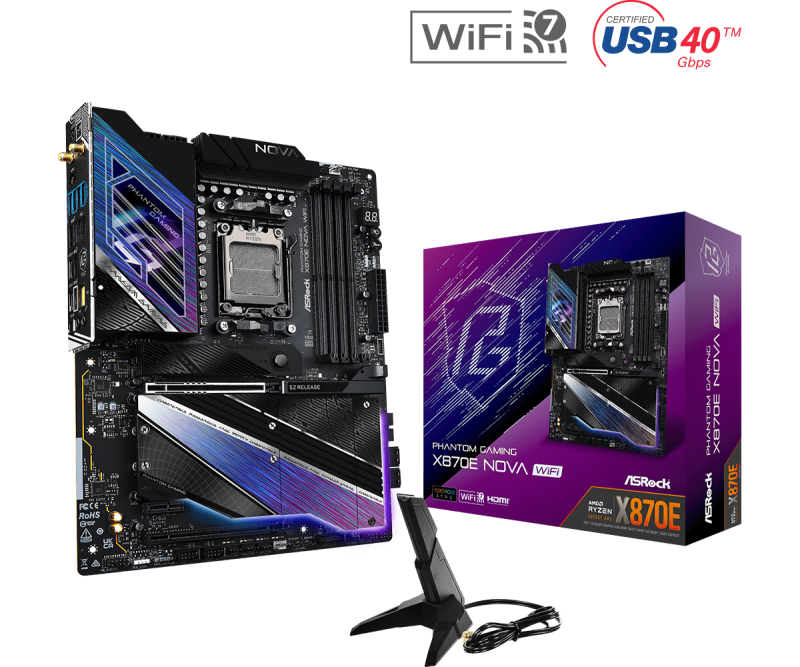 Дънна платка ASROCK X870E PG NOVA WIFI, Socket AM5 - Image 6