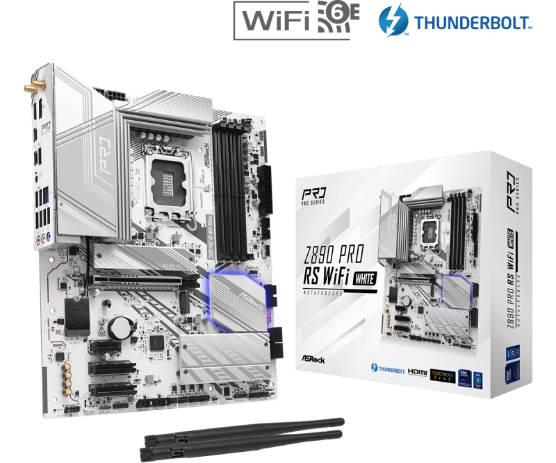 Дънна платка ASRock Z890 Pro RS WIFI White, LGA 1851 - Image 5