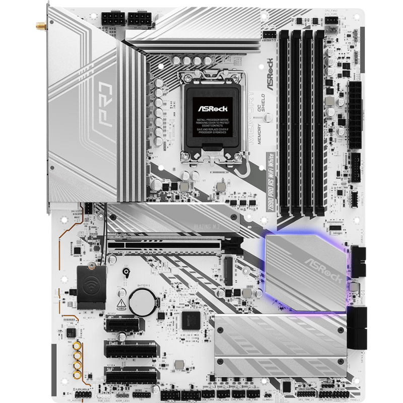 Дънна платка ASRock Z890 Pro RS WIFI White, LGA 1851