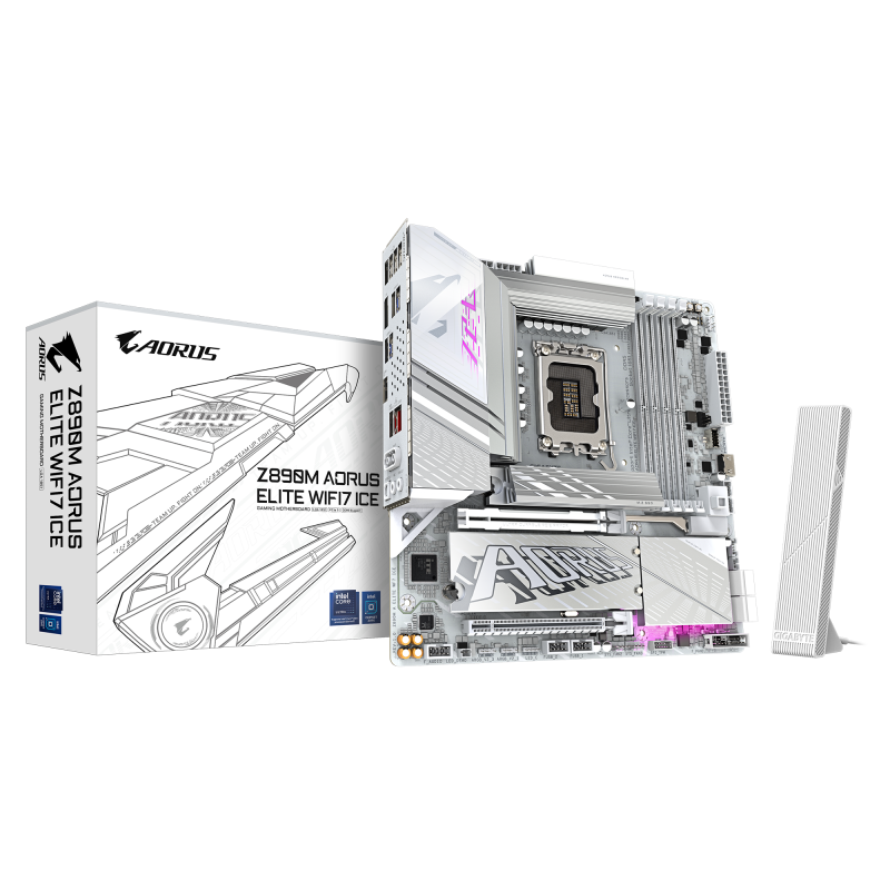 Дънна платка GIGABYTE Z890M AORUS ELITE WIFI 7 ICE, LGA 1851 - Image 6