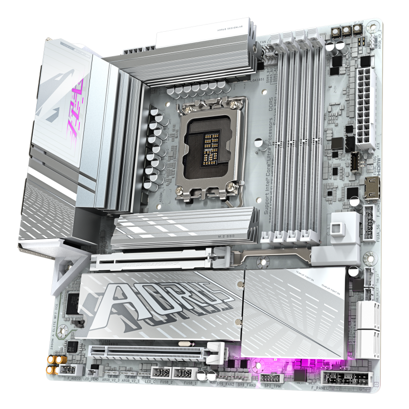 Дънна платка GIGABYTE Z890M AORUS ELITE WIFI 7 ICE, LGA 1851 - Image 3