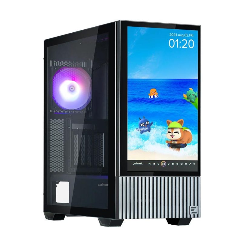 Кутия Zalman Z10 DS 15.6 FHD Display Mid-Tower, Tempered Glass - Черна - Image 2