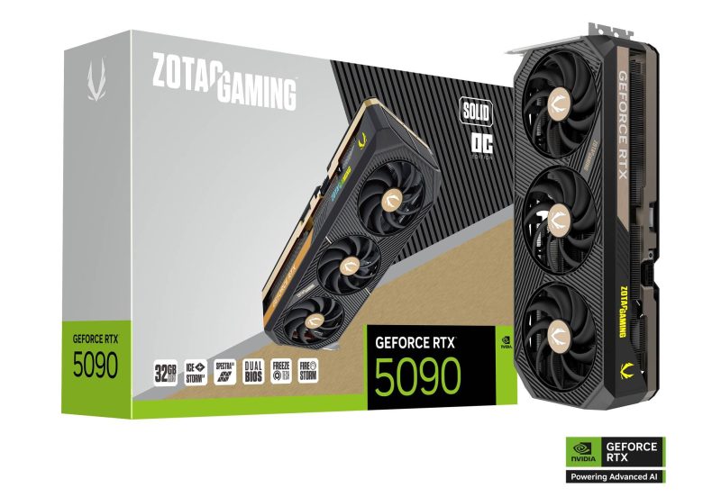 Видео карта ZOTAC GAMING RTX 5090 SOLID OC 32GB GDDR7 - Image 7