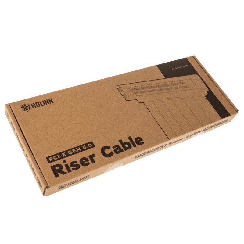 Кабел за вертикален монтаж на видео карта Kolink Riser Cable 300mm 90 degree - PCI-E 5.0 - Image 5