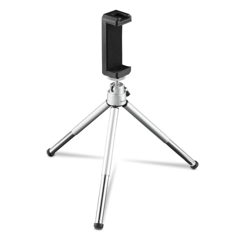 HAMA Мини статив/трипод "Fancy 2in1" за мобилен телефон и фотоапарат 1/4", 16 см, сребрист - Image 2