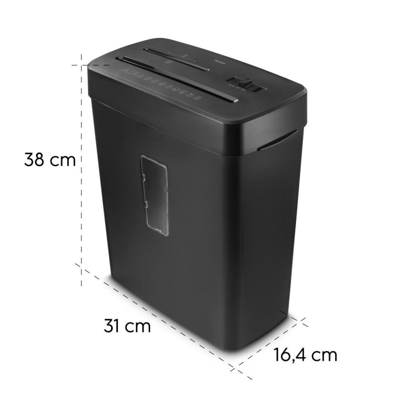 HAMA Шредер „Prime M50CD-B“, ниво на сигурност P5 T2 E2 O1, черен - Image 11