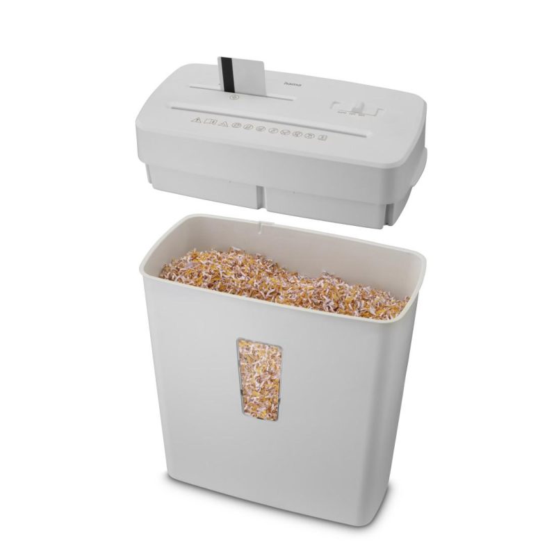 HAMA Шредер „Prime M50CD-B“, ниво на сигурност P5 T2 E2 O1, бял - Image 11