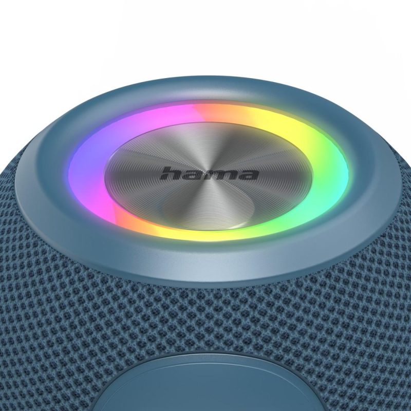 HAMA Блутут колонка "Ball Shape Speaker", 5 светлинни режима, 5W, синя - Image 5
