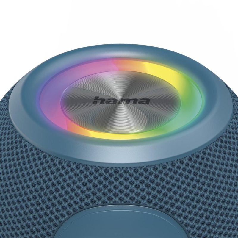 HAMA Блутут колонка "Ball Shape Speaker", 5 светлинни режима, 5W, синя - Image 9