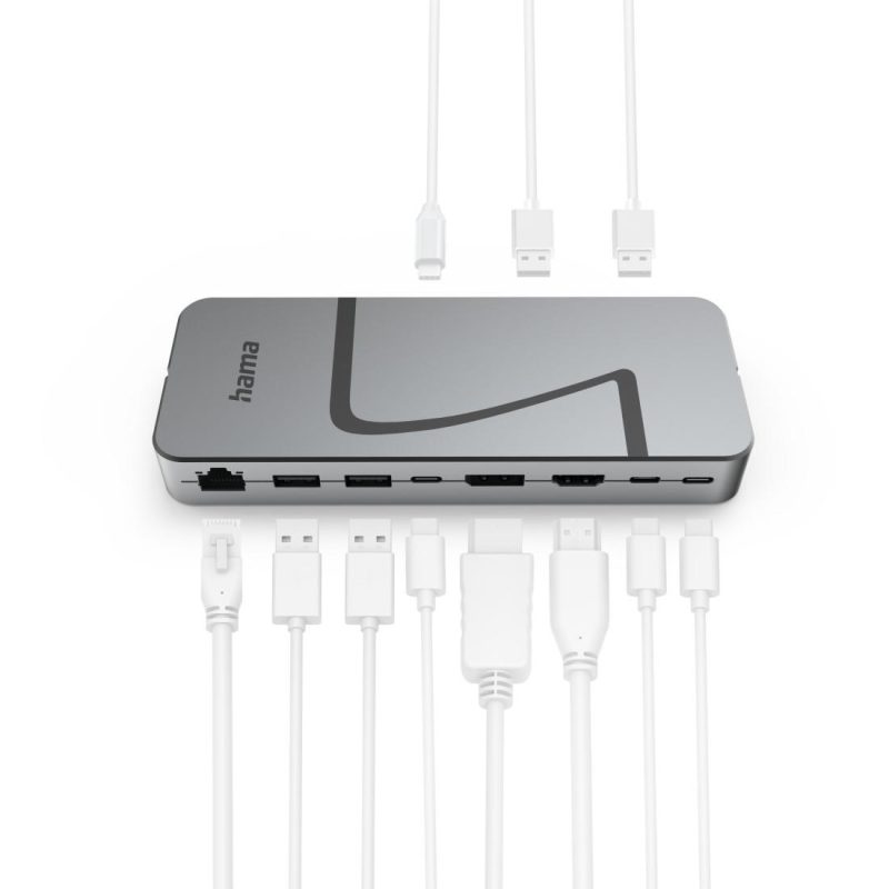 HAMA Докинг станция "Connect2Office Speed", USB4, USB-C, PD, 40 Gbit/s, 10 порта - Image 3