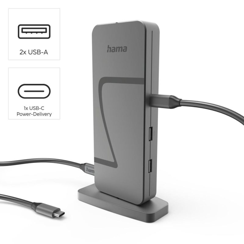 HAMA Докинг станция "Connect2Office Speed", USB4, USB-C, PD, 40 Gbit/s, 10 порта - Image 9