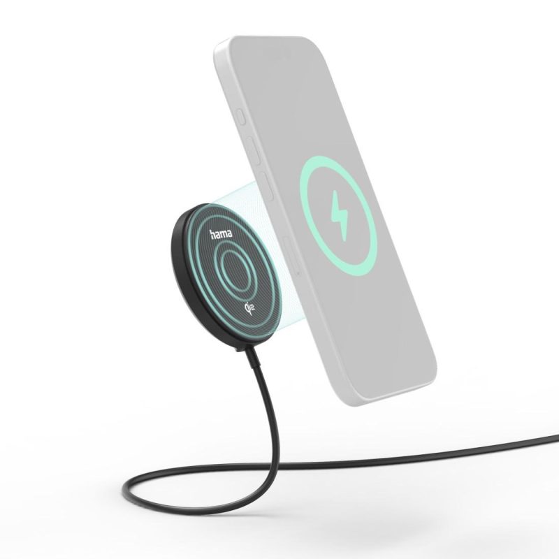 HAMA Безжично зарядно устройство Qi2, 15 W, черно, за Apple - Image 14