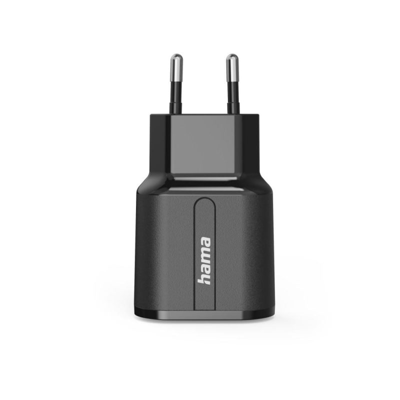 Зарядно HAMA 220V, 2 x USB-A, 12W, Черен - Image 4