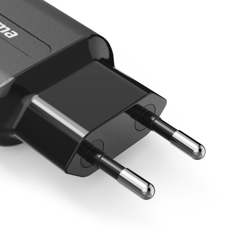 Зарядно HAMA 220V, 2 x USB-A, 12W, Черен - Image 6