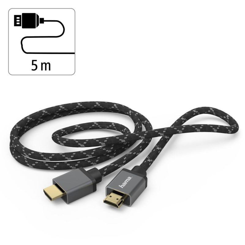 HAMA Кабел Ultra High Speed HDMI - HDMI, 8K, 5.0 м, сертифициран - Image 5
