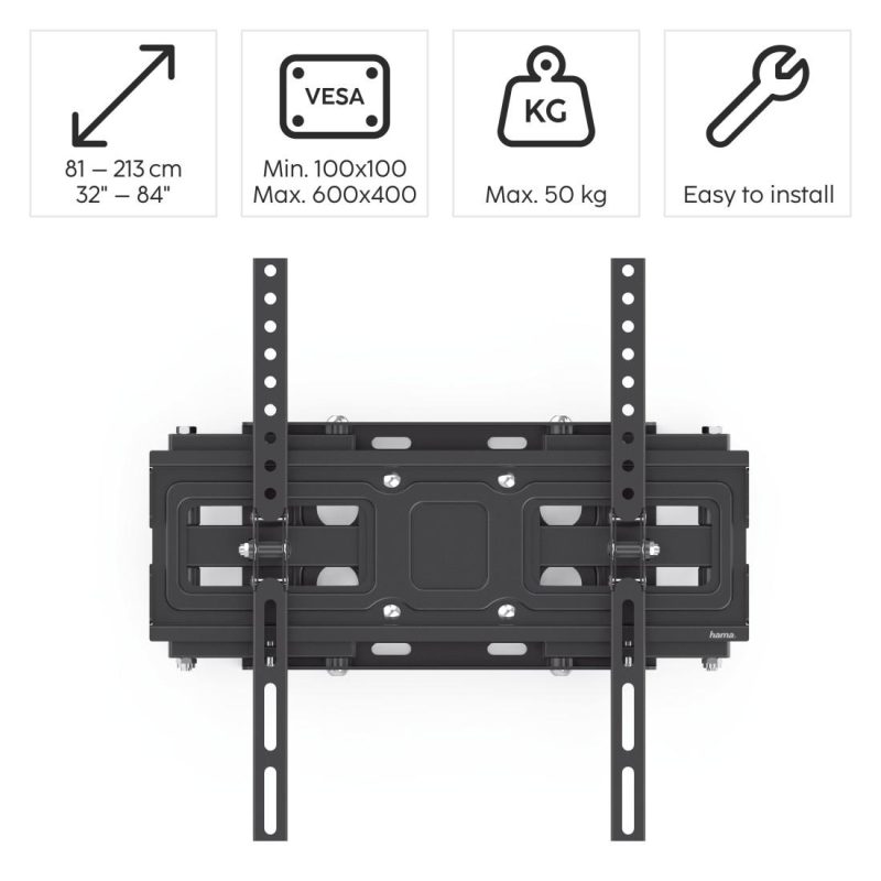 Стенна стойка за TV HAMA, 213 см (84") до 50 кг, 220831 - Image 8
