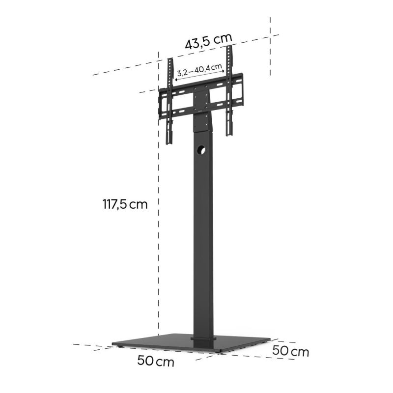 HAMA Стойка за TV, регулируема, 165 cm (65"), до 35 кг, 220868 - Image 12