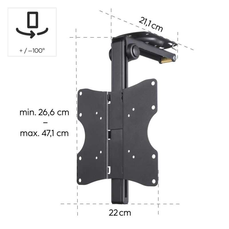Стойка за TV за монтаж на таван, 117 cm (46") , до 20 кг, 220876 - Image 13