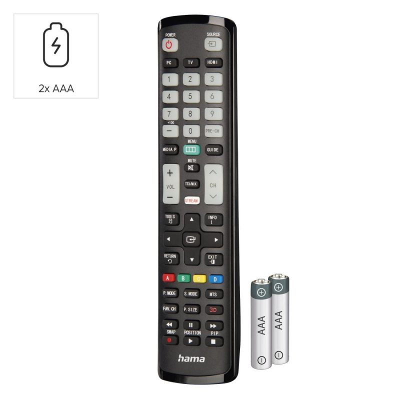 HAMA Универсално дистанционно за Samsung TV, IR, обучаемо, светещи бутони - Image 6