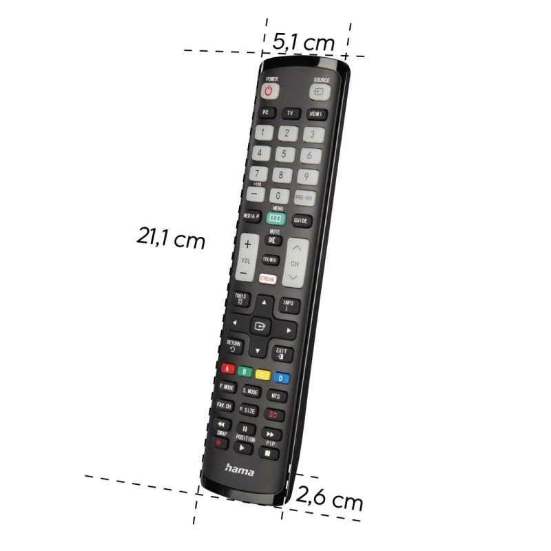 HAMA Универсално дистанционно за Samsung TV, IR, обучаемо, светещи бутони - Image 10