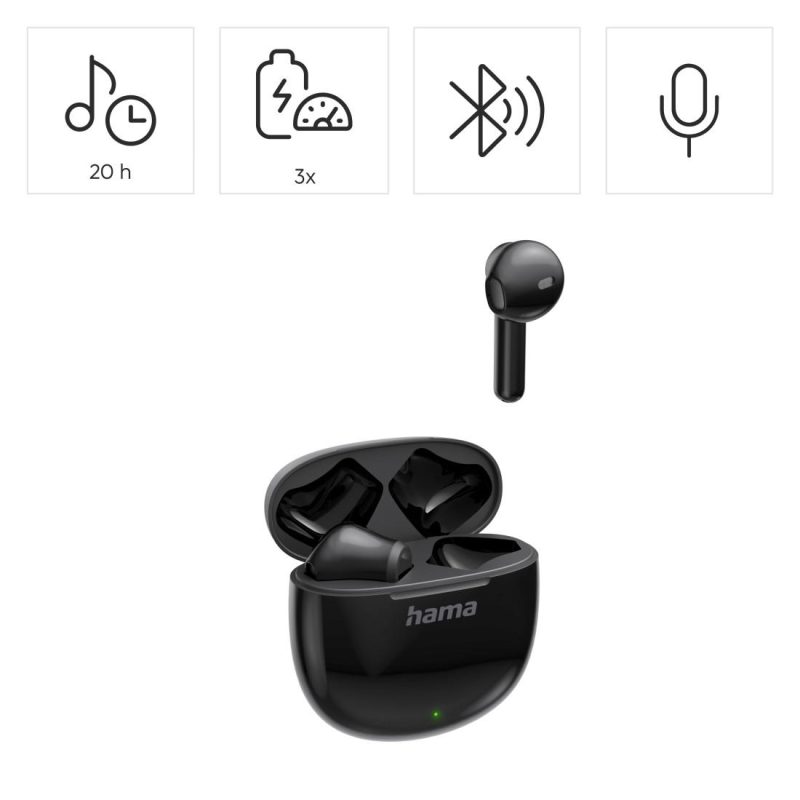 Hama Блутут слушалки "Action One", TWS, Earbuds, черно - Image 9