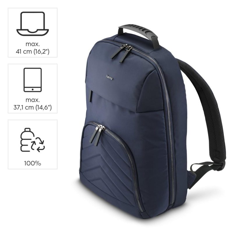 HAMA Раница за лаптоп "Premium Lightweight", до 41 см (16,2"), тъмносиня - Image 14