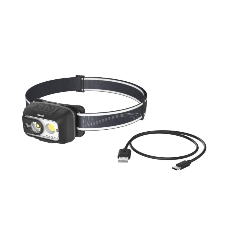 HAMA Фенер Челник/ LED "HL500-C", USB-C, 4 Режима - Image 13