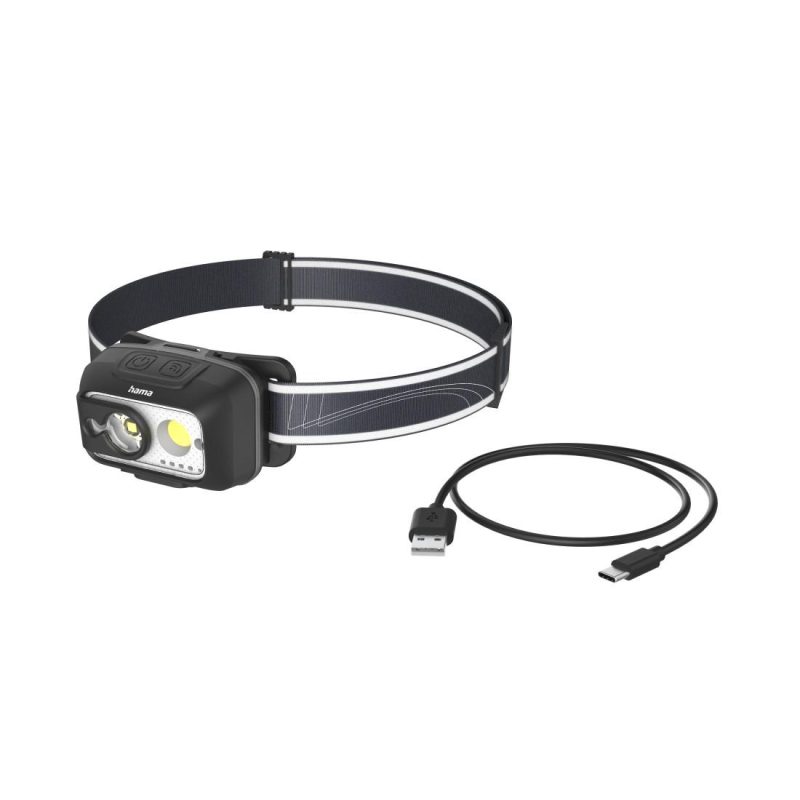 HAMA Фенер Челник/ LED "HL500-C", USB-C, 4 Режима - Image 14
