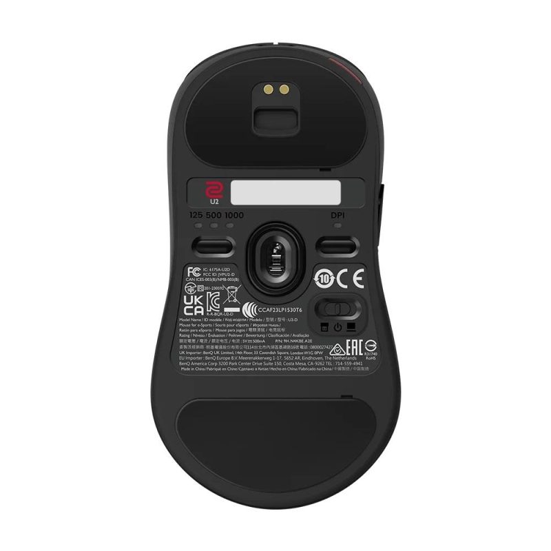 Геймърска безжична мишка ZOWIE U2, 2.4G, Черна - Image 2