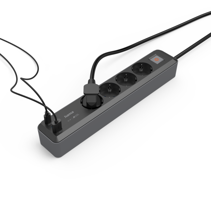 Разклонител, 4-гнезда, USB-C/A 65 W, PD, HAMA-223189 - Image 5