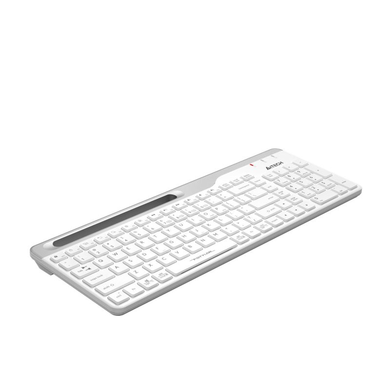 Безжична клавиатура A4tech Fstyler FBK25, Bluetooth, 2.4G, Стойка за телефон, Кирилизирана, Бял - Image 3