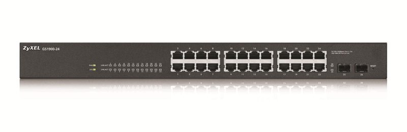 Суич ZYXEL GS1900-24, 24 портов управляем, Gigabit, Монтаж в шкаф - Image 2