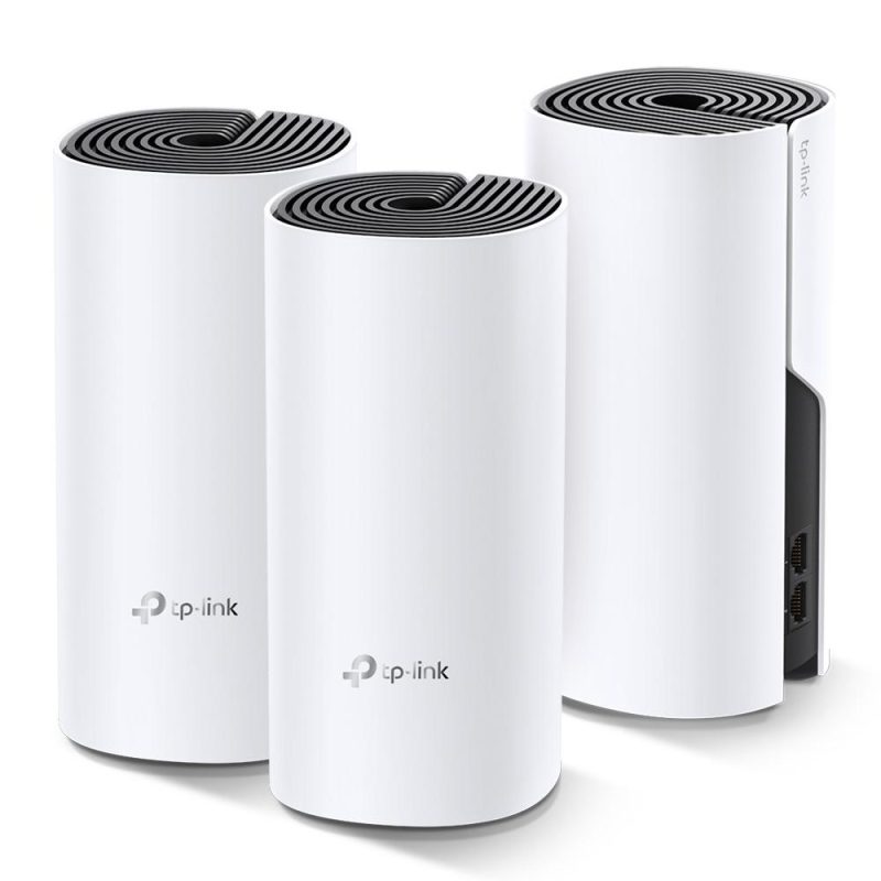 Безжичен рутер TP-Link Deco M4, AC1200, 2.4/5 GHz, 300 -  867 Mbps, Gigabit, 3 бр. в комплект - Image 2