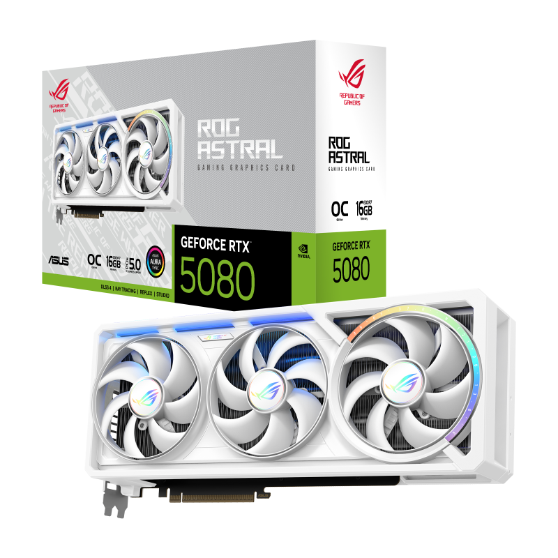 Видео карта ASUS ROG ASTRAL GeForce RTX 5080 White Edition OC 16GB GDDR7 - Image 11