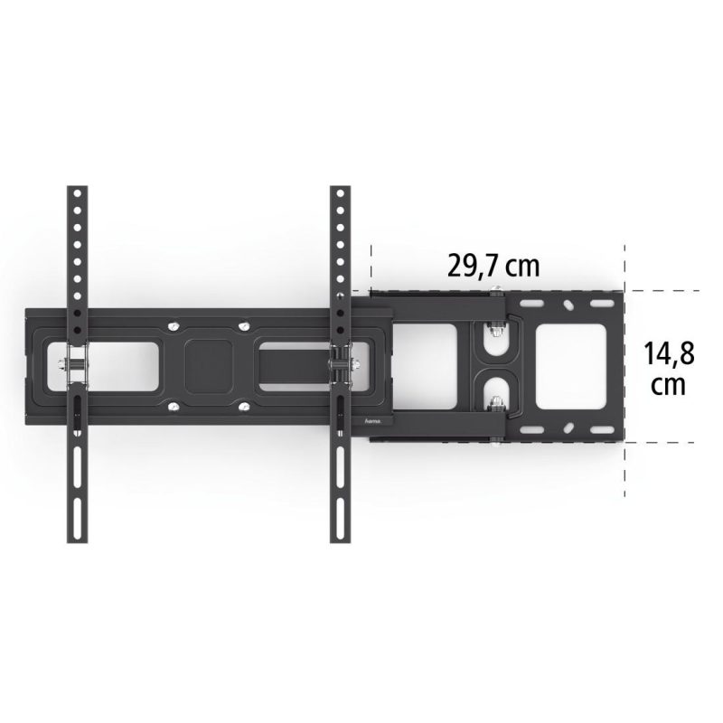 Стенна стойка Hama Fullmotion TV, 32-65", регулируема, Черна - Image 9