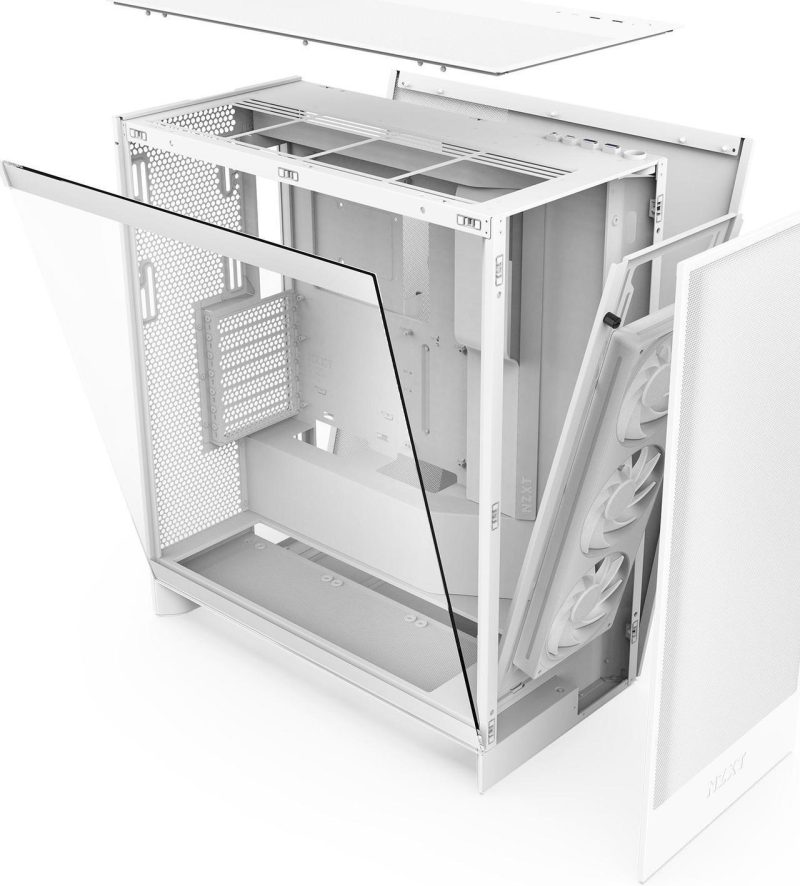 Кутия NZXT H7 Flow RGB 2024 Edition - White - Image 7