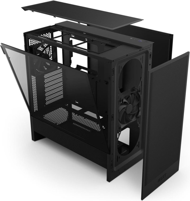 Кутия NZXT H5 Flow 2024 Black, Mid-Tower - Image 8