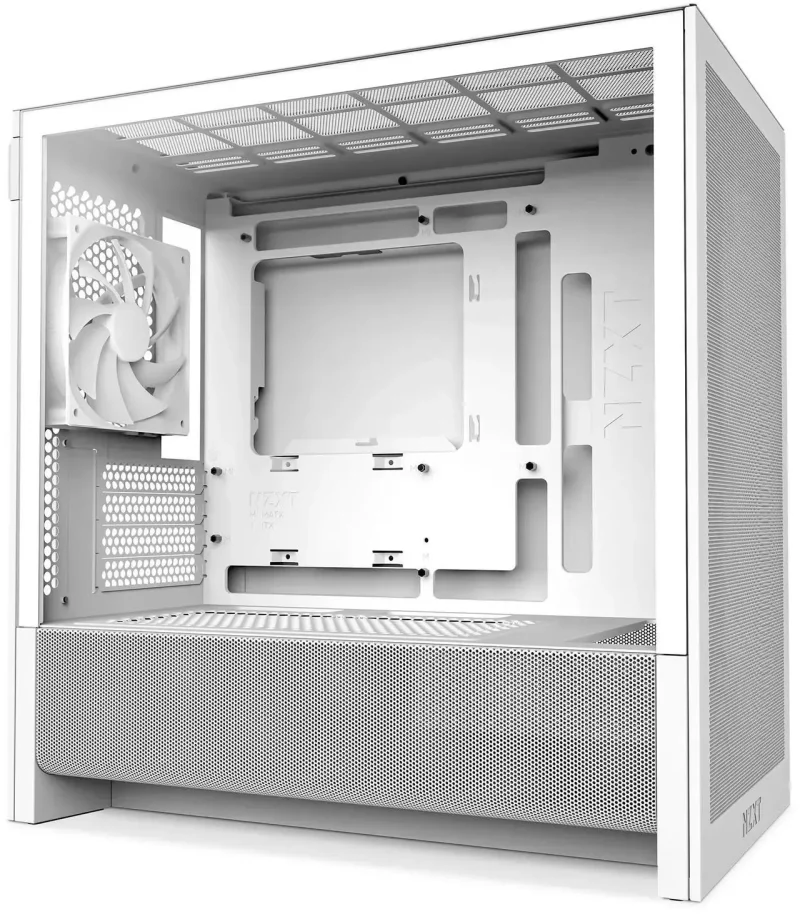 Кутия NZXT H3 Flow 2025 All White Micro-ATX Tower - Image 2