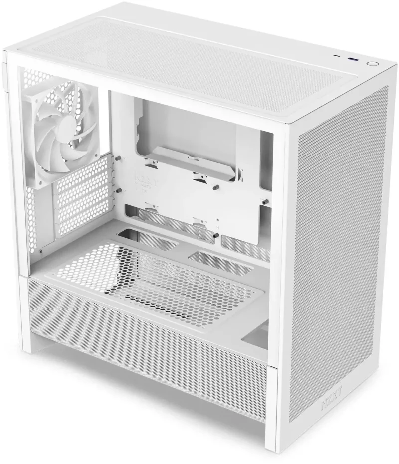Кутия NZXT H3 Flow 2025 All White Micro-ATX Tower - Image 3
