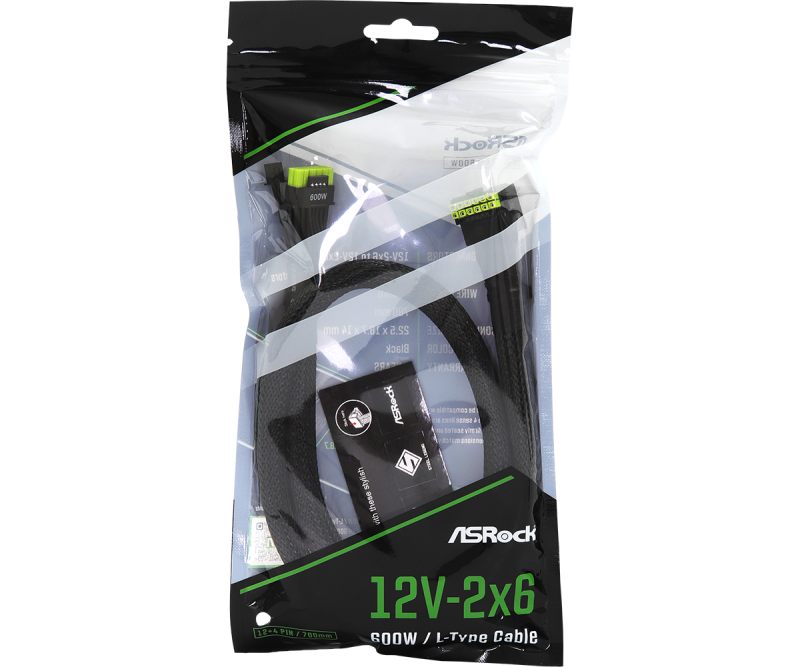 Кабел ASRock 90° 12V-2x6 600W ATX 3.1 and PCIe 5.1 - Image 5