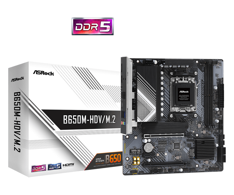 Дънна платка ASRock B650M-HDV/M.2, Socket AM5 2xDDR5 - Image 4