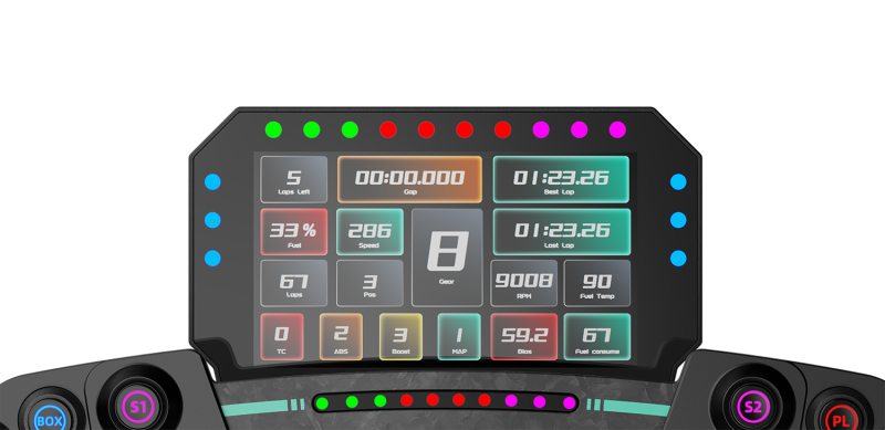 Дигитално табло MOZA CM2 HD Racing Dash - Image 2