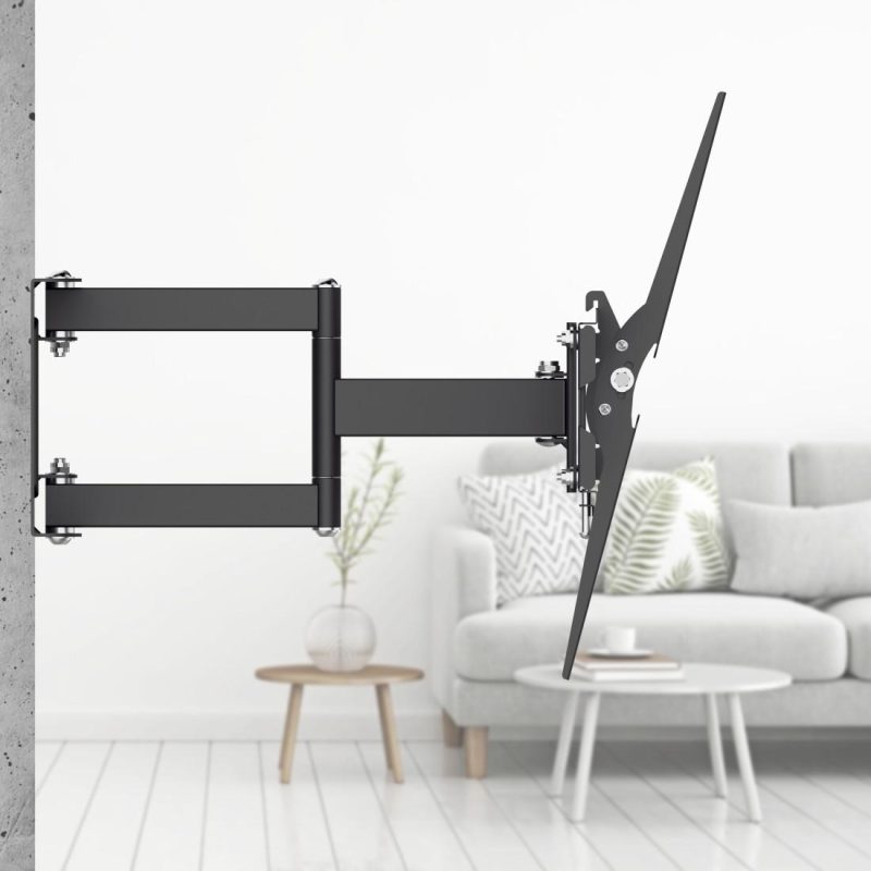 Стенна стойка Hama Fullmotion TV, 32-65", регулируема, Черна - Image 7