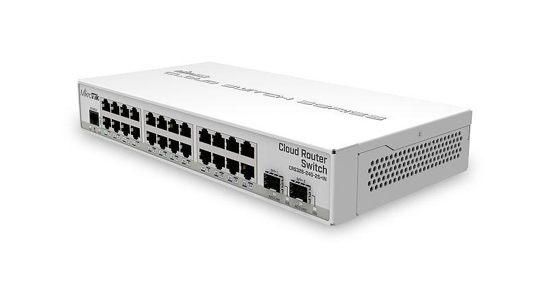 Суич Mikrotik CRS326-24G-2S+IN, 24xGigabit LAN, 2xSFP+ cages - Image 2
