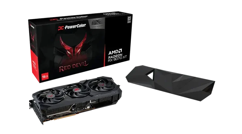 Видео карта PowerColor Radeon RX 9070 XT Red Devil 16GB GDDR6 Backplate Special Edition - Image 5