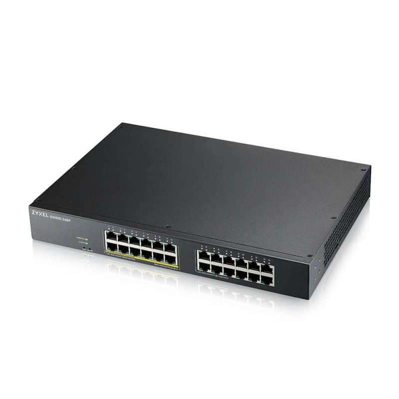 Суич ZyXEL GS1915-24EP, 24-портов, Gigabit, Управляем, Монтаж в шкаф, PoE - Image 3