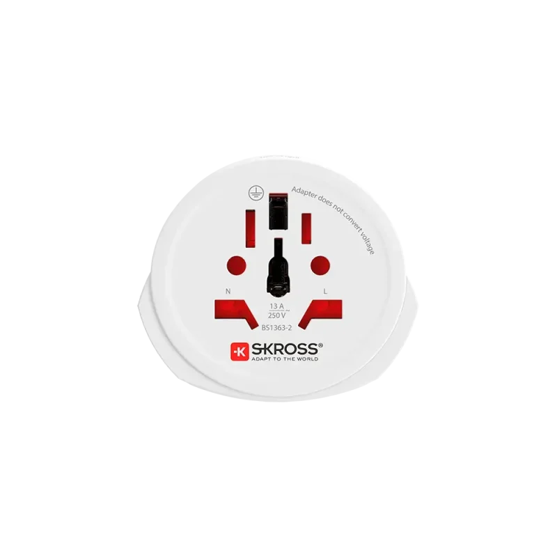 Skross адаптер 220V UK/US/World  към EU - Image 2