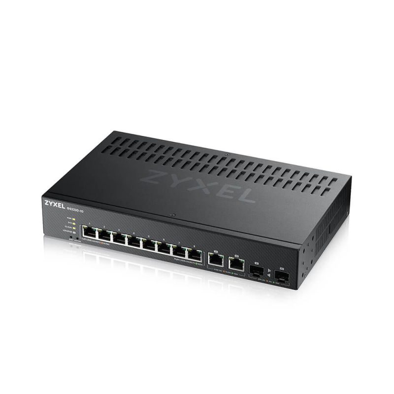 Суич ZYXEL GS2220-10, 10 портов управляем L2, 8x Gigabit + 2x Gigabit combo (RJ45/SFP) - Image 3