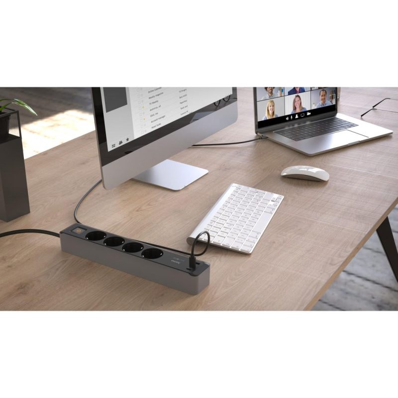 Разклонител, 4-гнезда, USB-C/A 65 W, PD, HAMA-223189 - Image 7